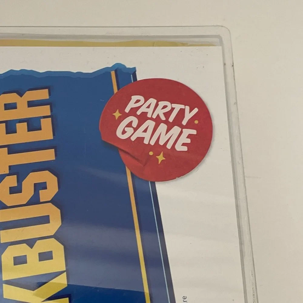 Blockbuster Party Game Movie Trivia Board Game Night‎ VHS Case Cards Buzzer 2018